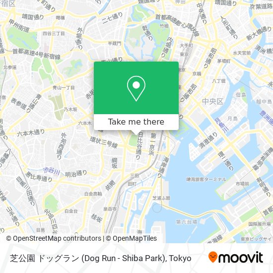 芝公園 ドッグラン (Dog Run - Shiba Park) map