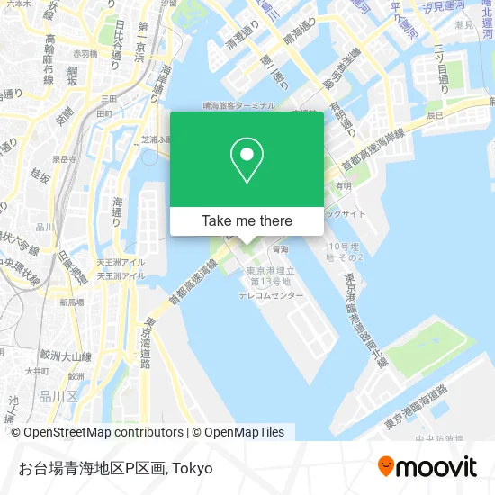 お台場青海地区P区画 map