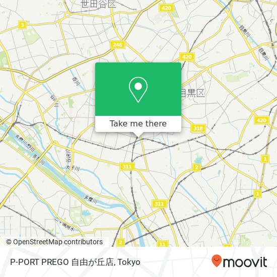 P-PORT PREGO 自由が丘店 map