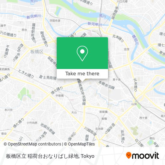 板橋区立 稲荷台おなりばし緑地 map