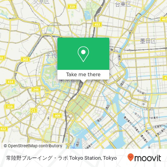 常陸野ブルーイング・ラボ Tokyo Station map