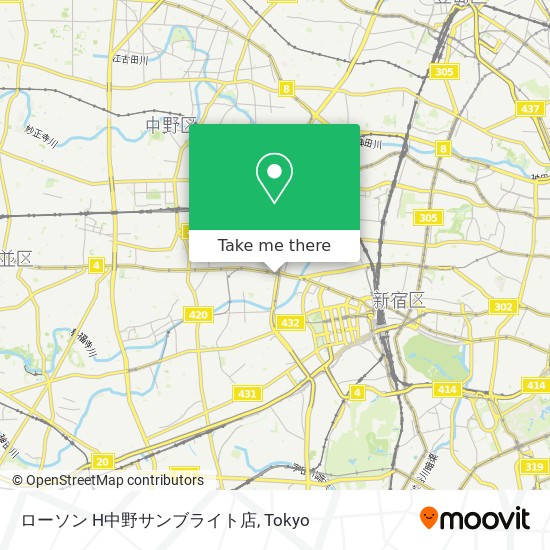 ローソン H中野サンブライト店 map