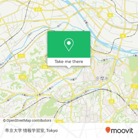 帝京大学 情報学習室 map