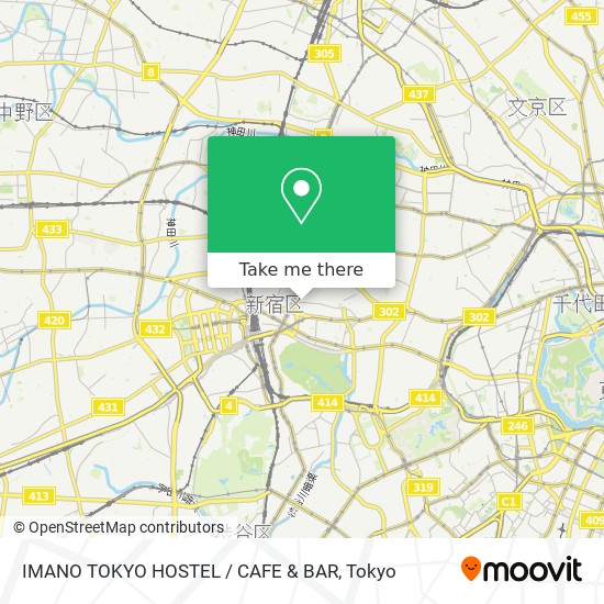 IMANO TOKYO HOSTEL / CAFE & BAR map