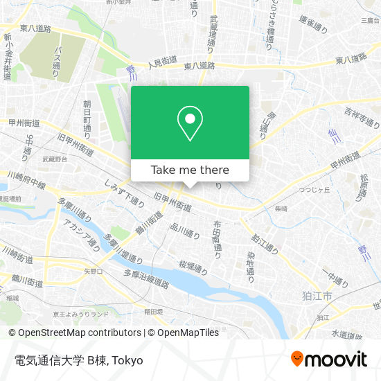 電気通信大学 B棟 map