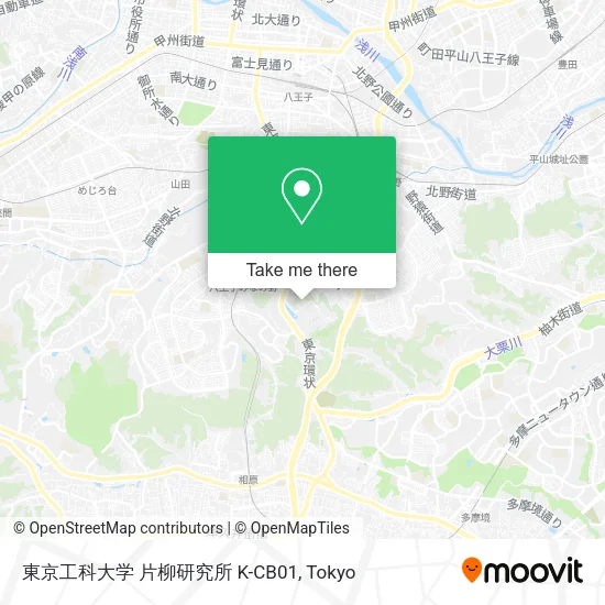東京工科大学 片柳研究所 K-CB01 map