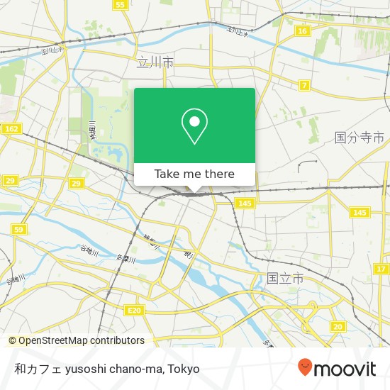 和カフェ yusoshi chano-ma map