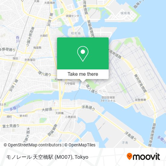 モノレール 天空橋駅 (MO07) map