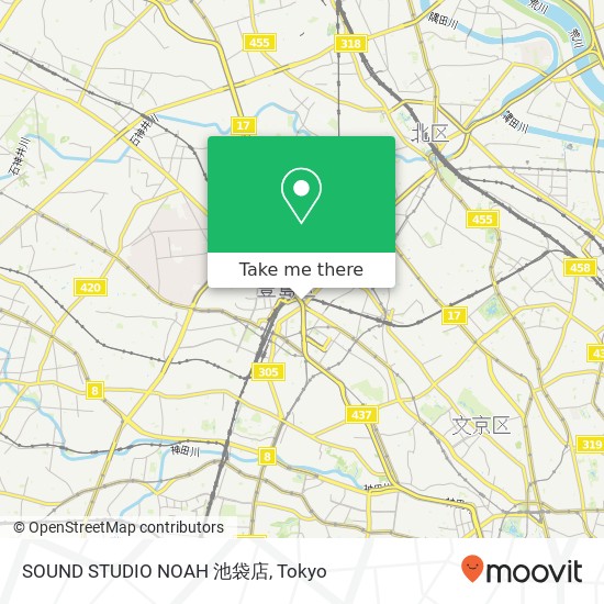 SOUND STUDIO NOAH 池袋店 map