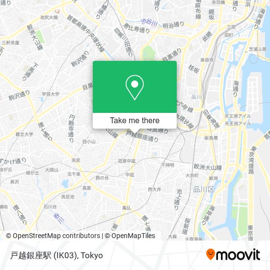 戸越銀座駅 (IK03) map