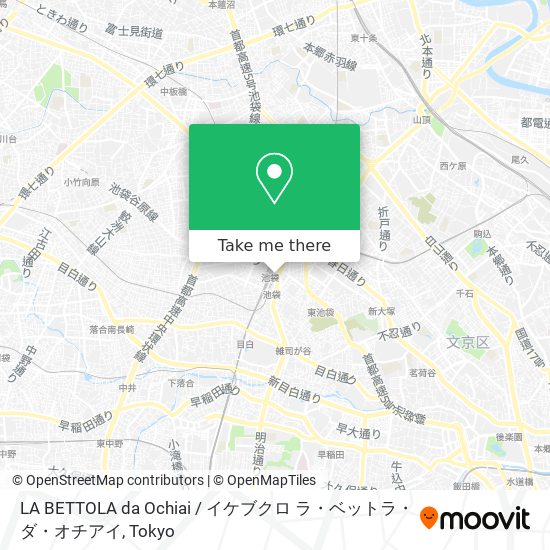 LA BETTOLA da Ochiai / イケブクロ ラ・ベットラ・ダ・オチアイ map