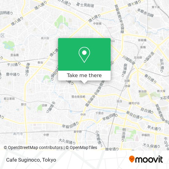 Cafe Suginoco map