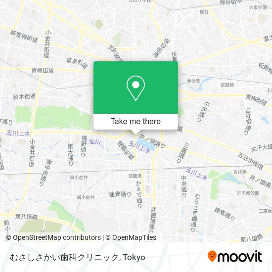 むさしさかい歯科クリニック map