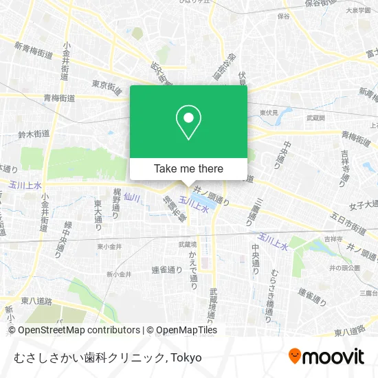 むさしさかい歯科クリニック map