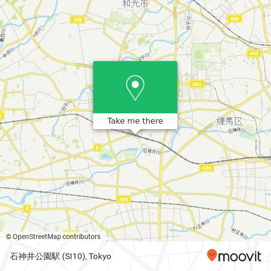 石神井公園駅 (SI10) map