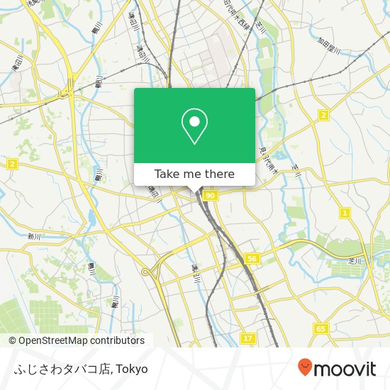 ふじさわタバコ店 map