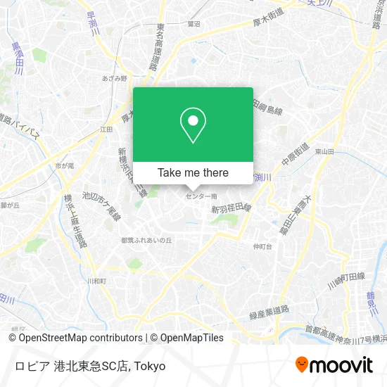 ロピア 港北東急SC店 map