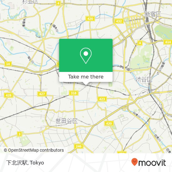 下北沢駅 map