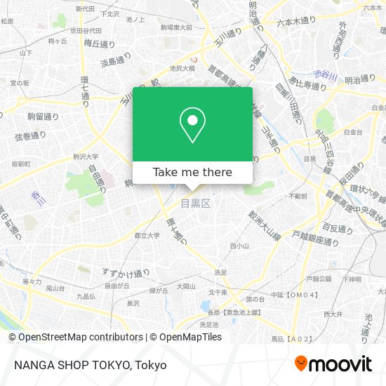NANGA SHOP TOKYO map
