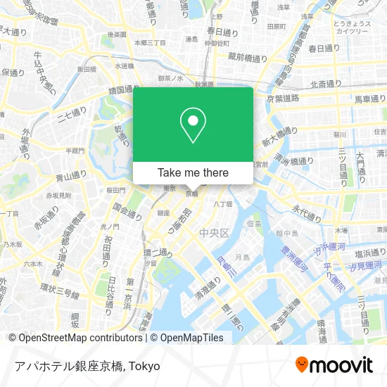 APA Hotel Ginza Kyobashi map
