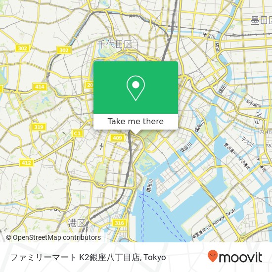 ファミリーマート K2銀座八丁目店 map