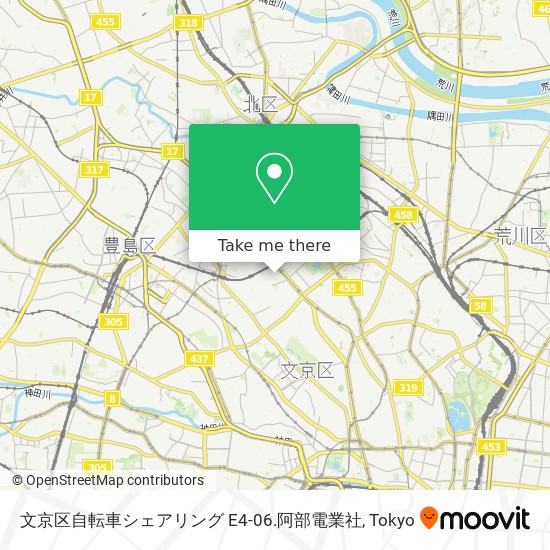 文京区自転車シェアリング E4-06.阿部電業社 map