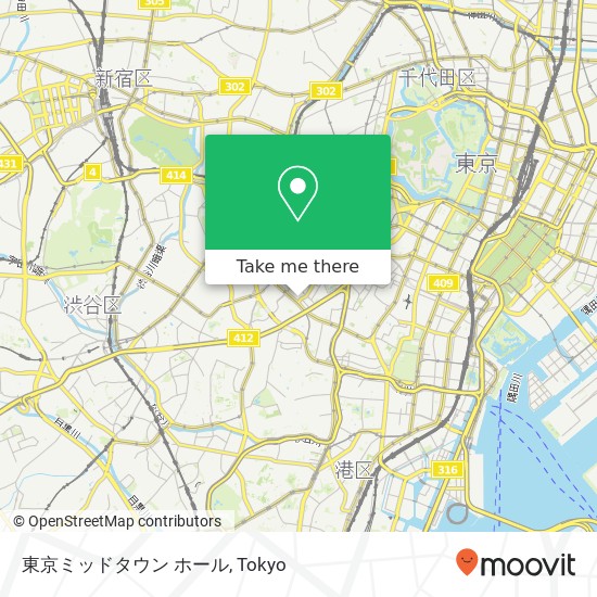 東京ミッドタウン ホール map