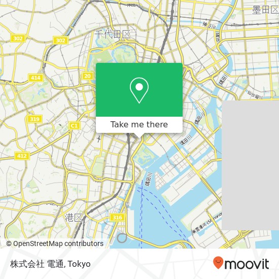 株式会社 電通 map
