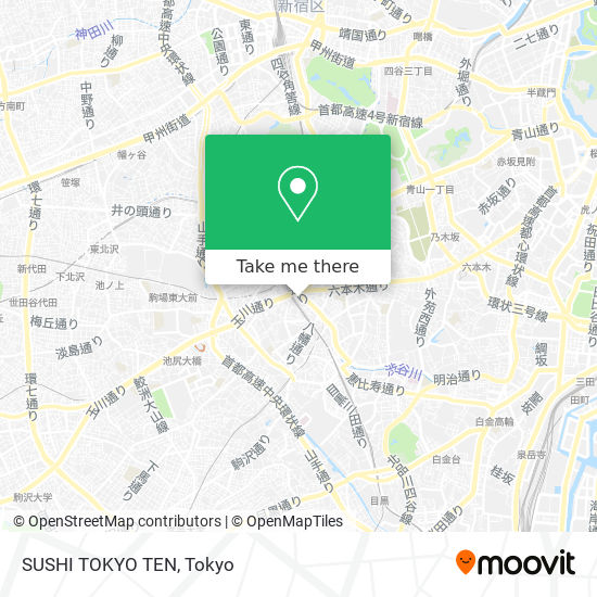 SUSHI TOKYO TEN map