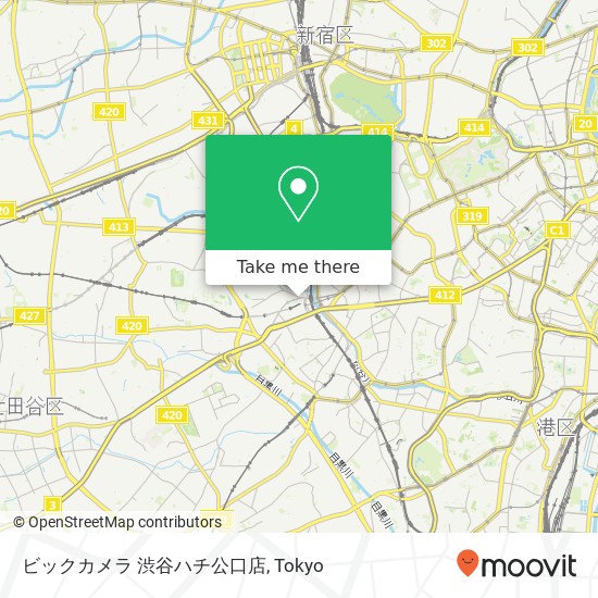 ビックカメラ 渋谷ハチ公口店 map