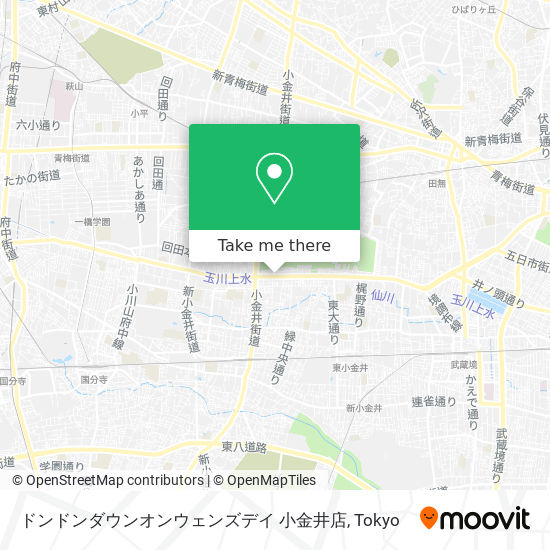 ドンドンダウンオンウェンズデイ 小金井店 map