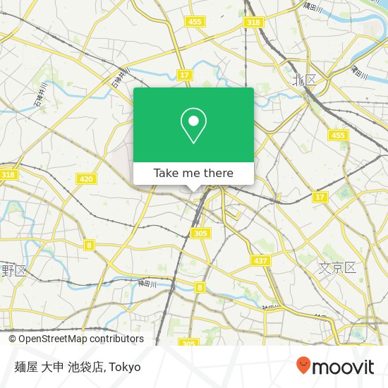 麺屋 大申 池袋店 map