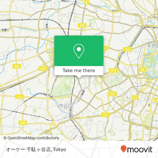 オーケー 千駄ヶ谷店 map