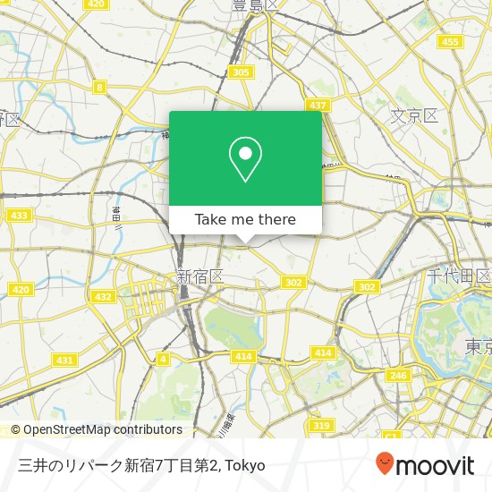 三井のリパーク新宿7丁目第2 map