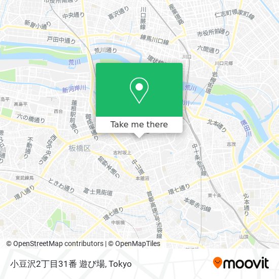 小豆沢2丁目31番 遊び場 map