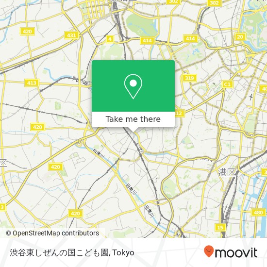 渋谷東しぜんの国こども園 map