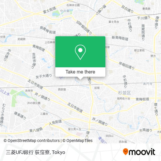三菱UFJ銀行 荻窪寮 map