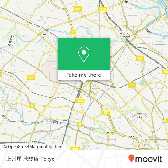 上州屋 池袋店 map