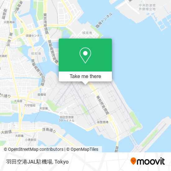 羽田空港JAL駐機場 map
