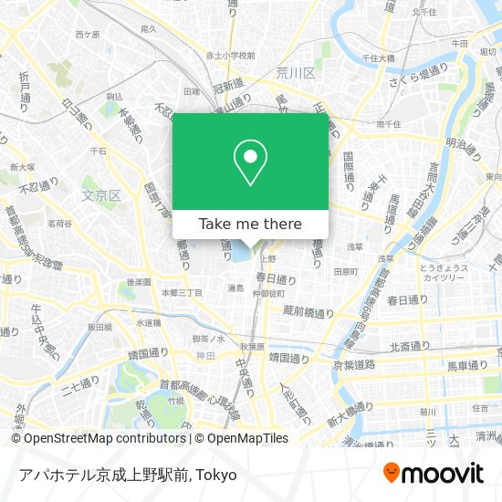 アパホテル京成上野駅前 map
