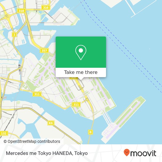 Mercedes me Tokyo HANEDA map