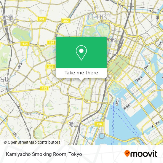Kamiyacho Smoking Room map