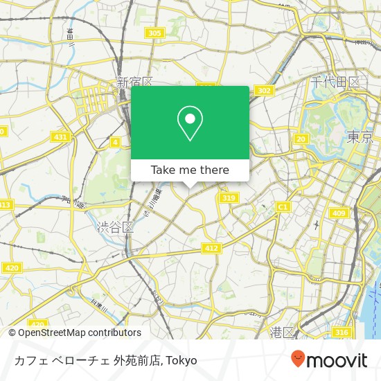 カフェ ベローチェ 外苑前店 map