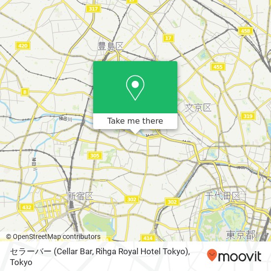 セラーバー (Cellar Bar, Rihga Royal Hotel Tokyo) map