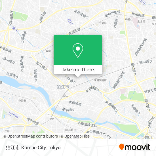 狛江市 Komae City map