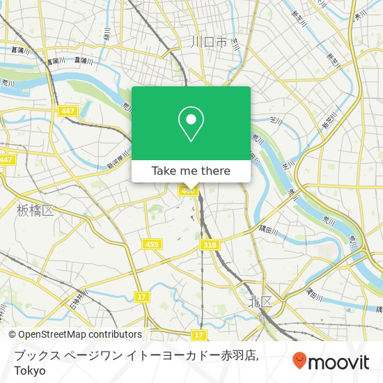 ブックス ページワン イトーヨーカドー赤羽店 map