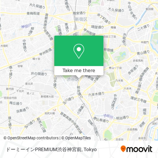 ドーミーインPREMIUM渋谷神宮前 map