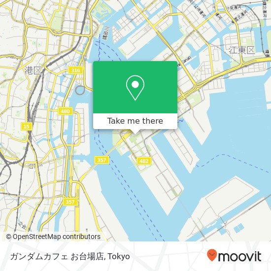 ガンダムカフェ お台場店 map