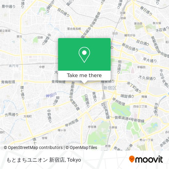 もとまちユニオン 新宿店 map