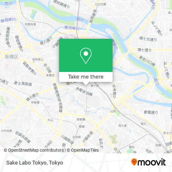 Sake Labo Tokyo map